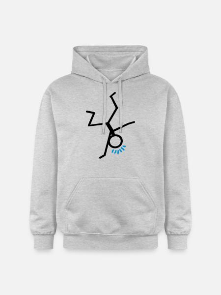 Breakdance - Gildan Unisex Softstyle® Midweight Hoodie - Hellgrau meliert