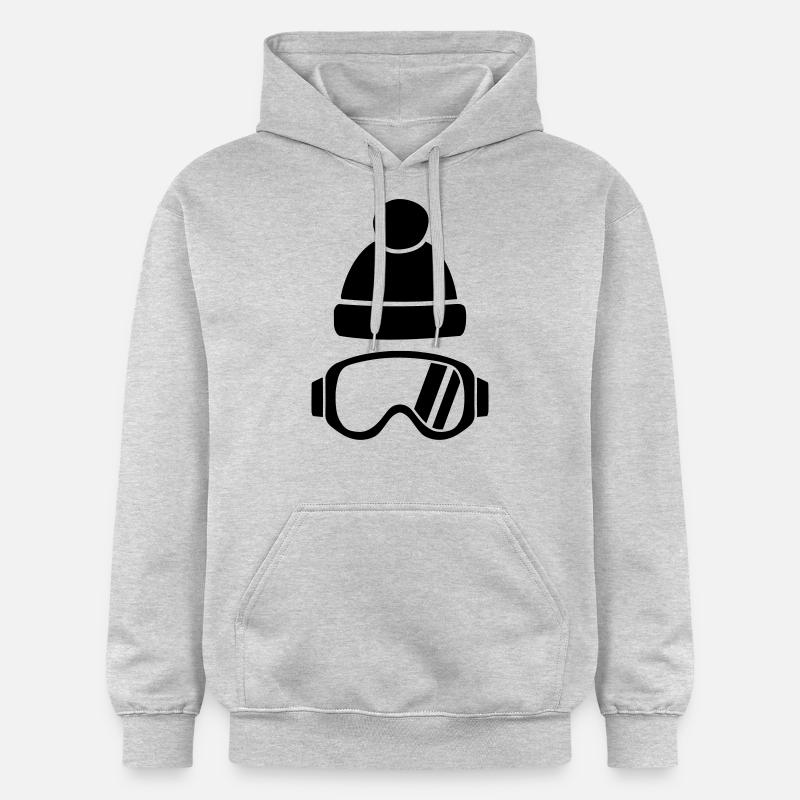 Lunettes de ski - Sweat à capuche Softstyle® Gildan Unisexe - gris clair chiné