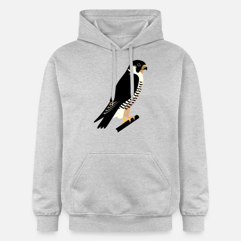 Faucon pèlerin - Sweat à capuche Softstyle® Gildan Unisexe - gris clair chiné