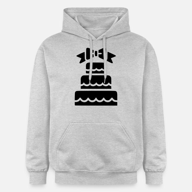 Gateau de mariage - Sweat à capuche Softstyle® Gildan Unisexe - gris clair chiné