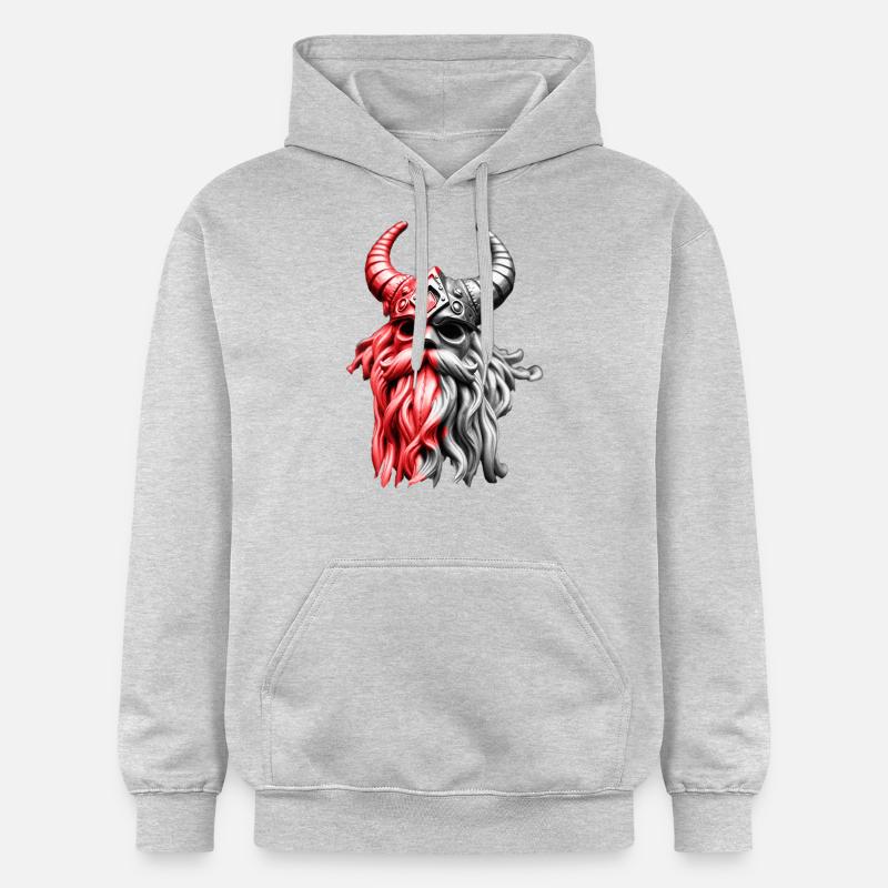 Rouge Ragnar - Sweat à capuche Softstyle® Gildan Unisexe - gris clair chiné