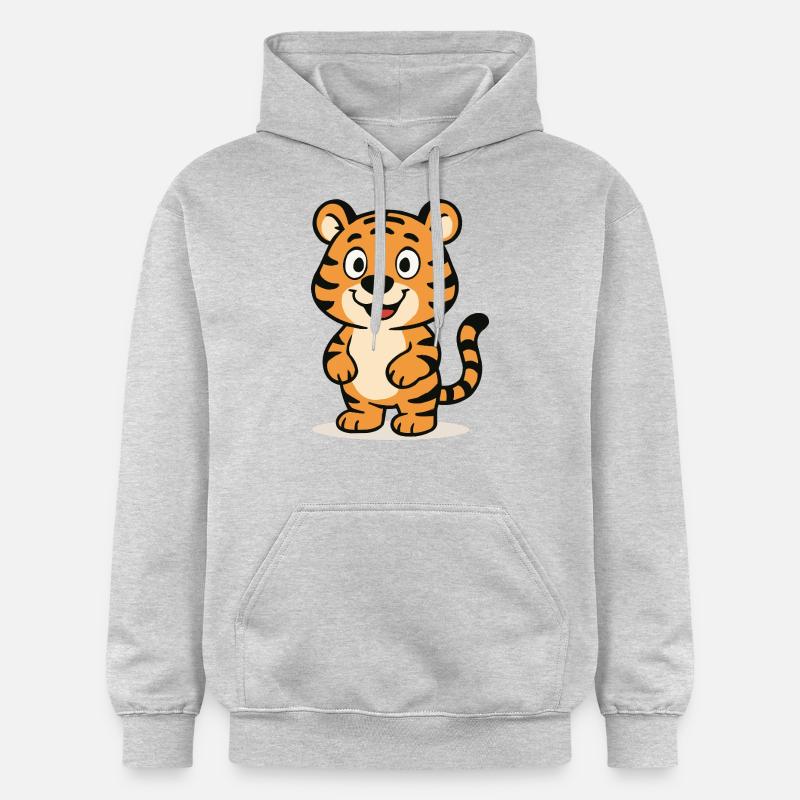 Bande dessinée Tiger - Sweat à capuche Softstyle® Gildan Unisexe - gris clair chiné