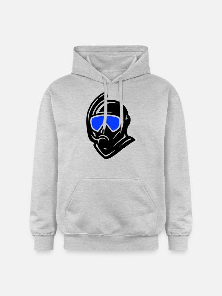 Diver Snorkel Diving - Gildan Unisex Softstyle® Midweight Hoodie - light heather grey
