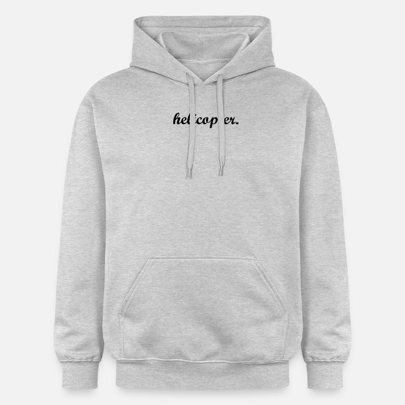 Helicopter. Hélicoptères hélicoptères - Sweat à capuche Softstyle® Gildan Unisexe - gris clair chiné