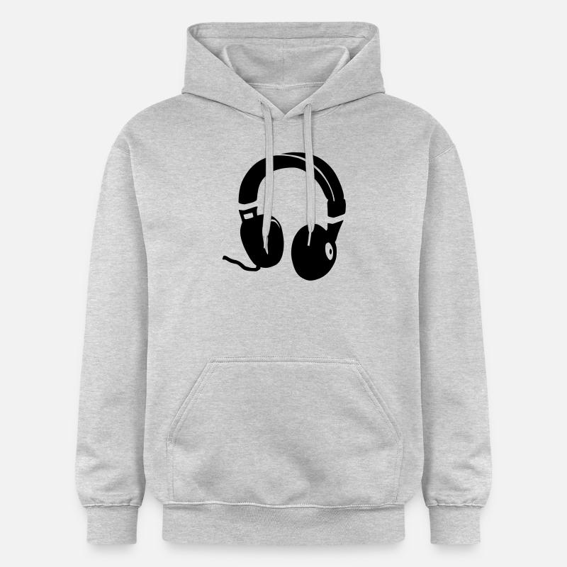 Casque - Sweat à capuche Softstyle® Gildan Unisexe - gris clair chiné