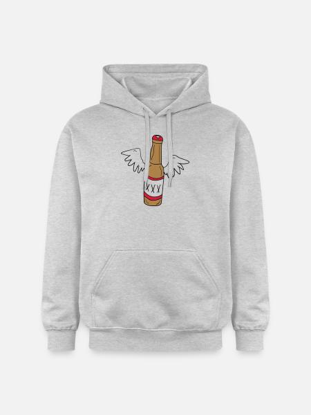 Engels Bier - Gildan Unisex Softstyle® Midweight Hoodie - Hellgrau meliert