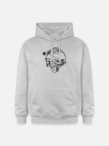 Fire helmet f2 - Gildan Unisex Softstyle® Midweight Hoodie - light heather grey