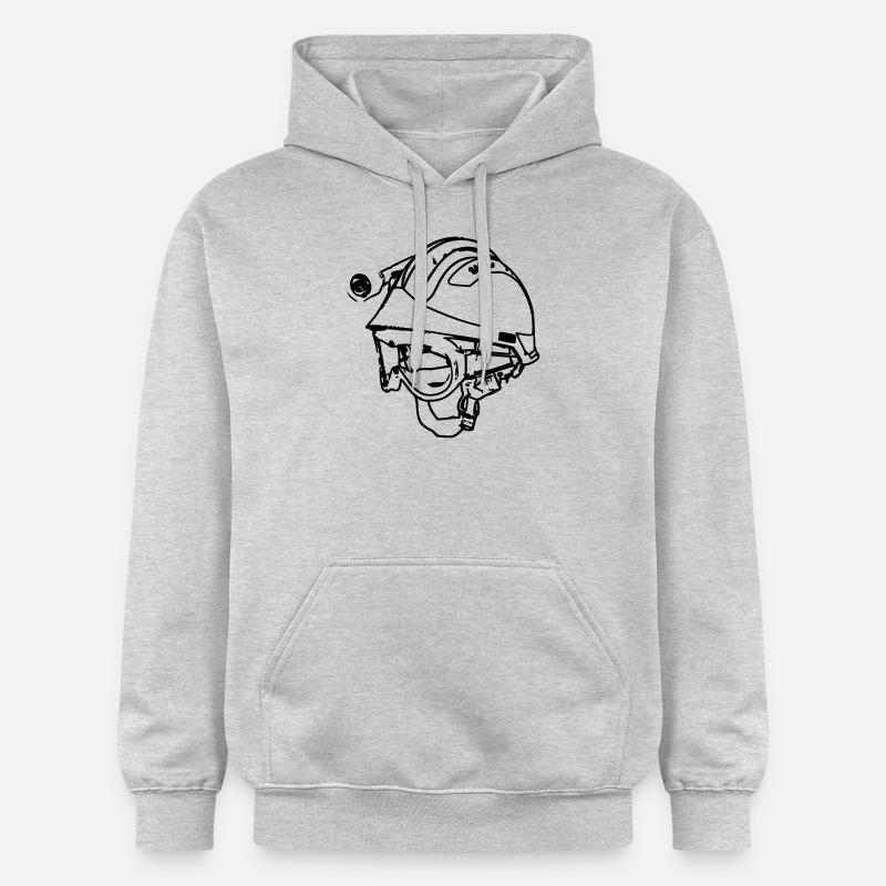 casque de feu f2 - Sweat à capuche Softstyle® Gildan Unisexe - gris clair chiné