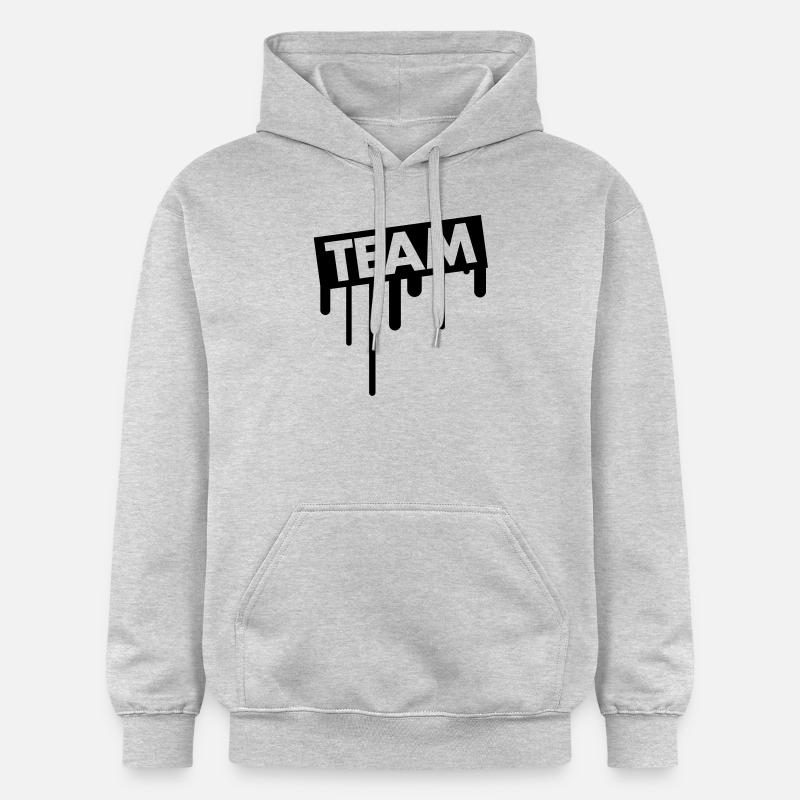 team_graffiti - Sweat à capuche Softstyle® Gildan Unisexe - gris clair chiné