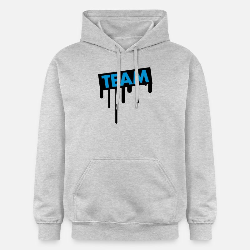 team_graffiti - Sweat à capuche Softstyle® Gildan Unisexe - gris clair chiné