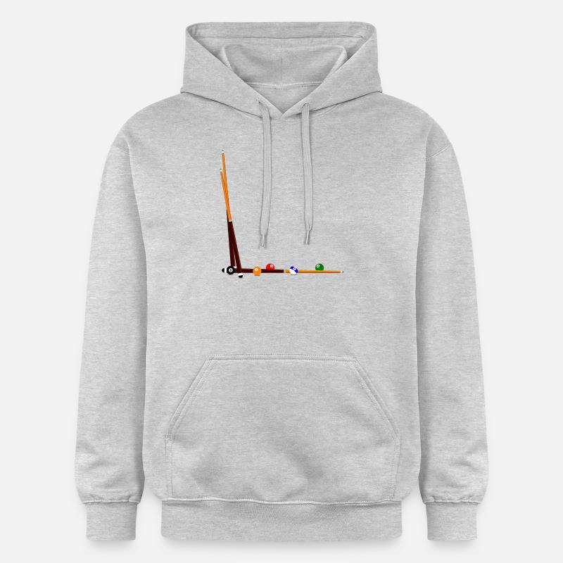 Queues de billard boules - Sweat à capuche Softstyle® Gildan Unisexe - gris clair chiné