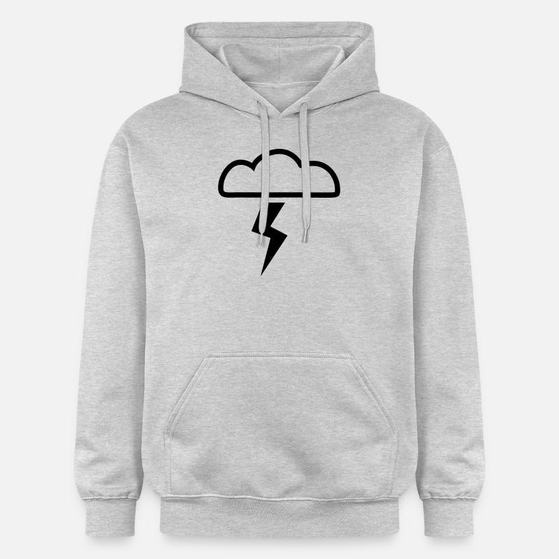 Orage - Sweat à capuche Softstyle® Gildan Unisexe - gris clair chiné
