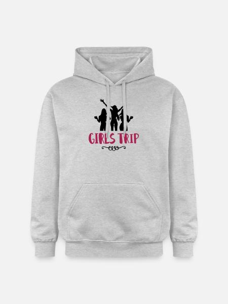 girls trip - Gildan Unisex Softstyle® Midweight Hoodie - Hellgrau meliert