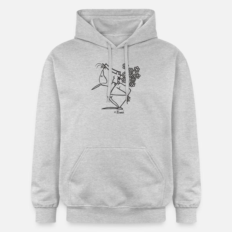 Fleurs de Kurti - Sweat à capuche Softstyle® Gildan Unisexe - gris clair chiné
