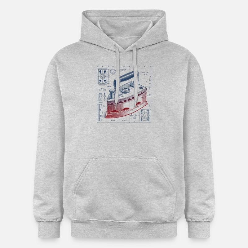 Fer - Sweat à capuche Softstyle® Gildan Unisexe - gris clair chiné