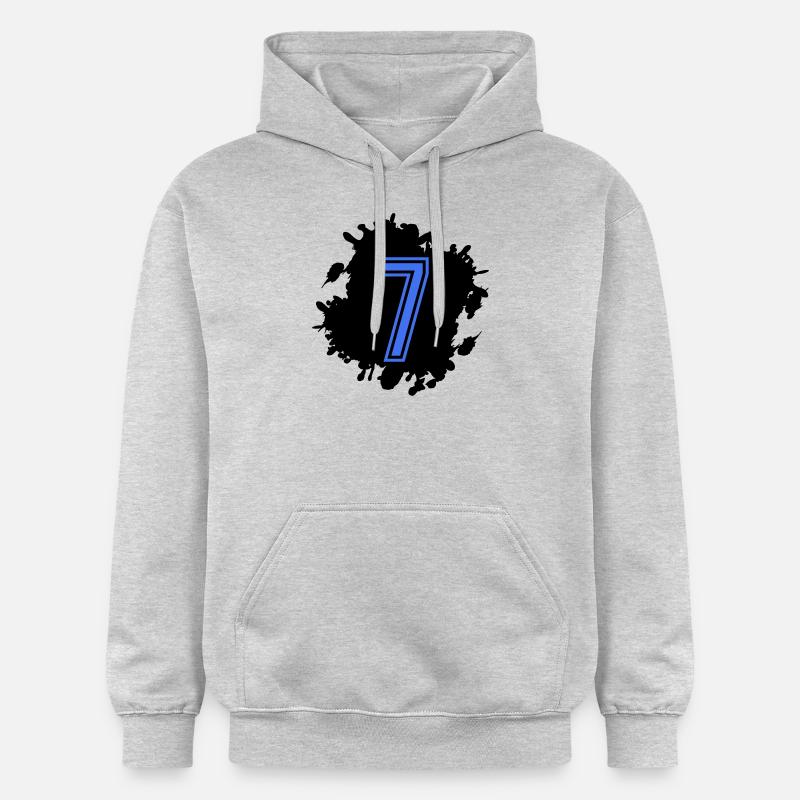 Emplacement 7 - Sweat à capuche Softstyle® Gildan Unisexe - gris clair chiné