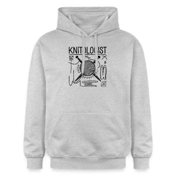 Kreative Strickexpertise - Gildan Unisex Softstyle® Midweight Hoodie - Hellgrau meliert - Vorne - Liana (172cm) & Jaron (178cm)