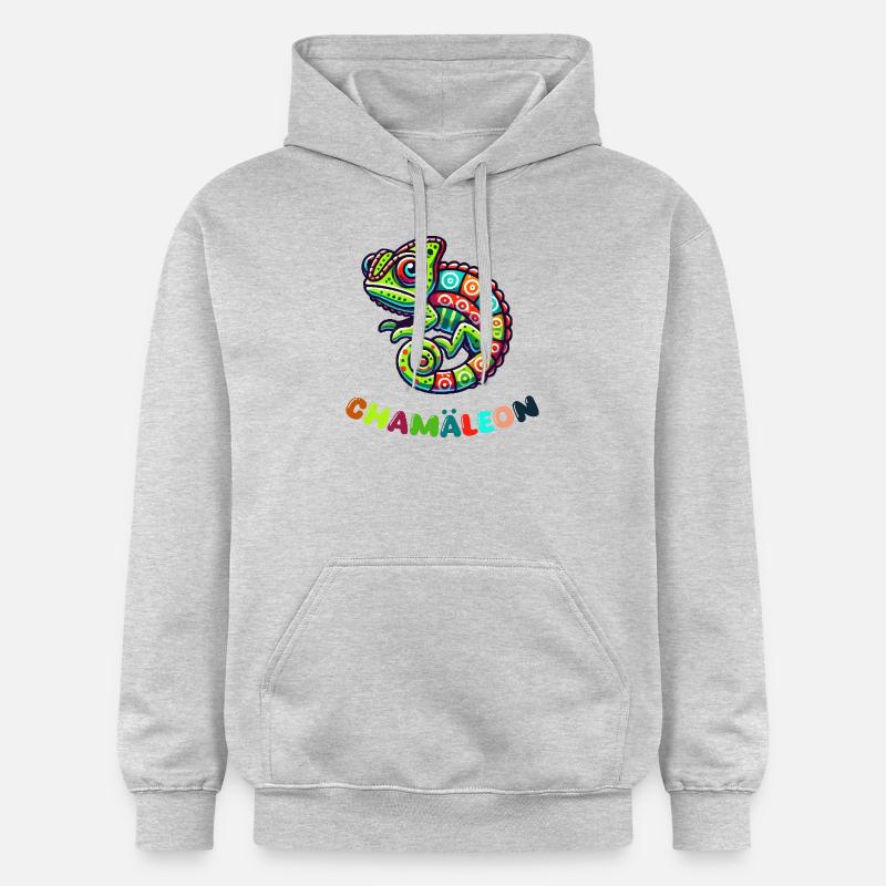 Caméléon - Sweat à capuche Softstyle® Gildan Unisexe - gris clair chiné