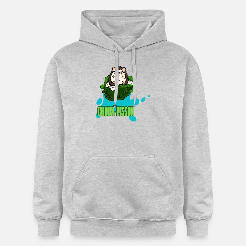 Choupisson - Sweat à capuche Softstyle® Gildan Unisexe - gris clair chiné