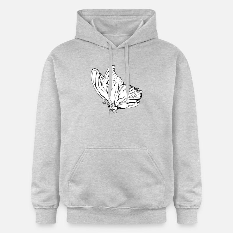 papillon vecter - Sweat à capuche Softstyle® Gildan Unisexe - gris clair chiné
