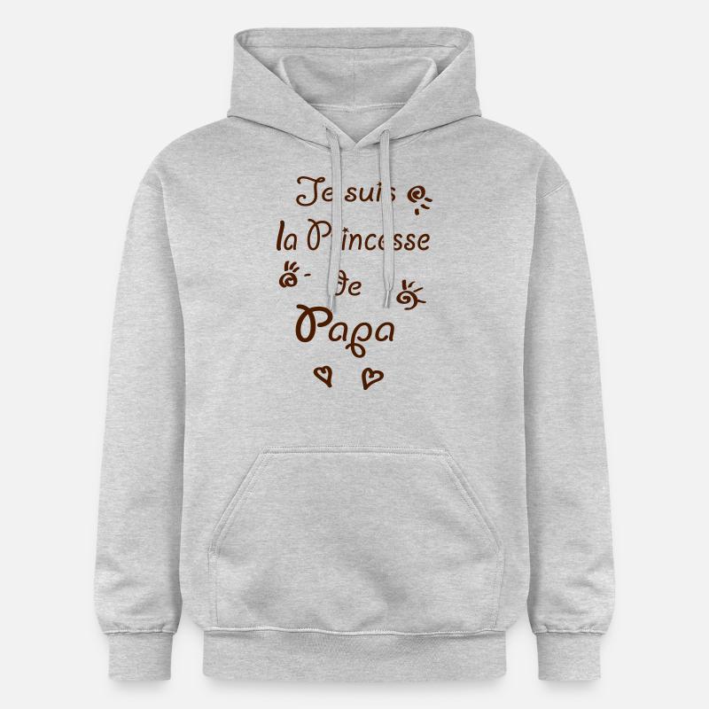 la princesse de papa - Sweat à capuche Softstyle® Gildan Unisexe - gris clair chiné