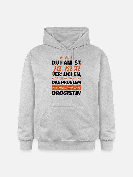 Drogistin Geschenk - Gildan Unisex Softstyle® Midweight Hoodie - Hellgrau meliert