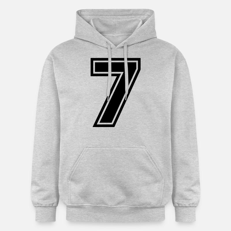 number_seven - Sweat à capuche Softstyle® Gildan Unisexe - gris clair chiné