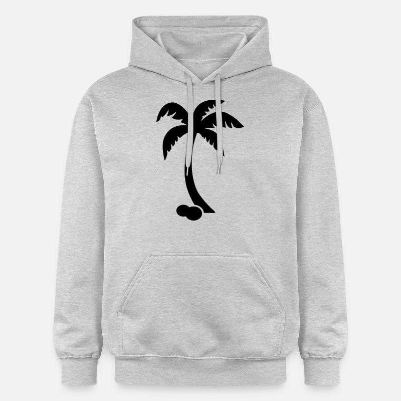 Palme - Sweat à capuche Softstyle® Gildan Unisexe - gris clair chiné