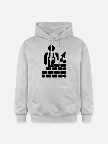 Brick layer - Gildan Unisex Softstyle® Midweight Hoodie - light heather grey