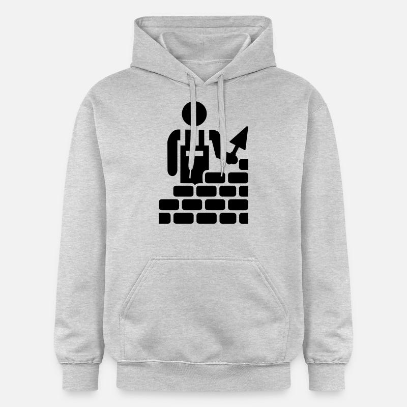 Maçon - Sweat à capuche Softstyle® Gildan Unisexe - gris clair chiné