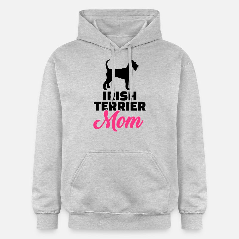 Irish Terrier - Sweat à capuche Softstyle® Gildan Unisexe - gris clair chiné