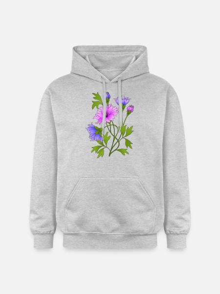 Flowers - Gildan Unisex Softstyle® Midweight Hoodie - light heather grey