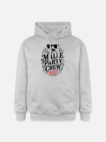 Malle Party Crew 2025 - Gildan Unisex Softstyle® Midweight Hoodie - light heather grey