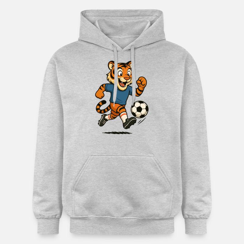 Tiger Comic Football - Sweat à capuche Softstyle® Gildan Unisexe - gris clair chiné