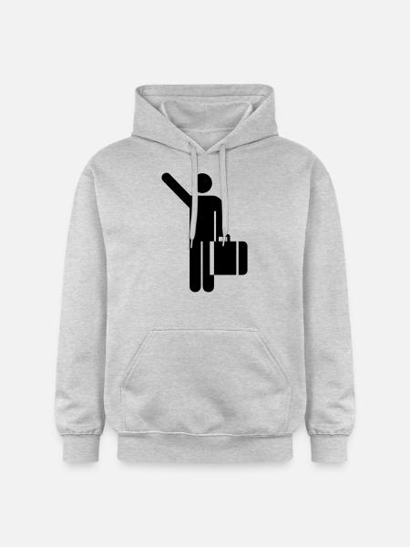 Hagler førerhus person, - Gildan Softstyle® Midweight unisex-hoodie - lysegrå meleret