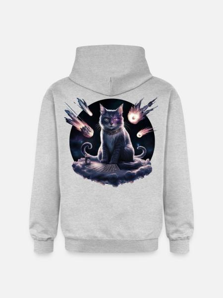 Kitku der Hellseher - Gildan Unisex Softstyle® Midweight Hoodie - Hellgrau meliert