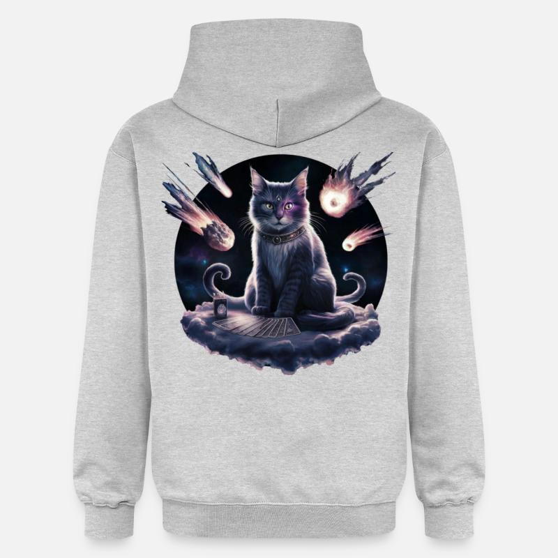 Kitku der Hellseher - Gildan Unisex Softstyle® Midweight Hoodie - Hellgrau meliert