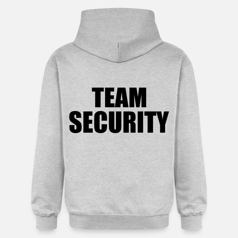 Team security - Sweat à capuche Softstyle® Gildan Unisexe - gris clair chiné