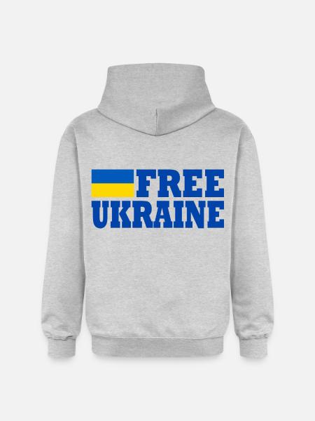 Free ukraine - Gildan Unisex Softstyle® Midweight Hoodie - light heather grey