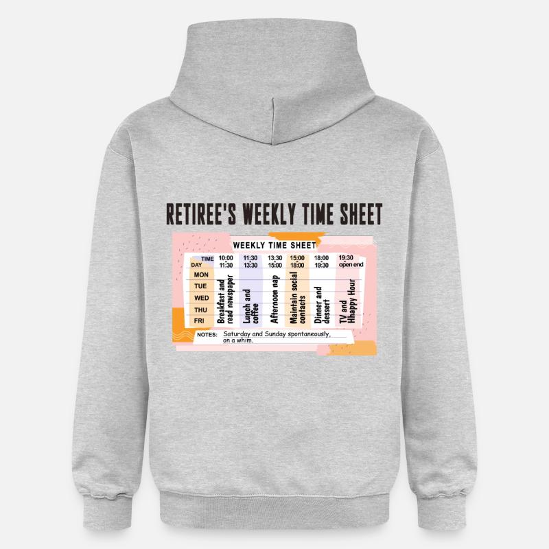 Calendrier de retraite - Retraite détendue - Sweat à capuche Softstyle® Gildan Unisexe - gris clair chiné