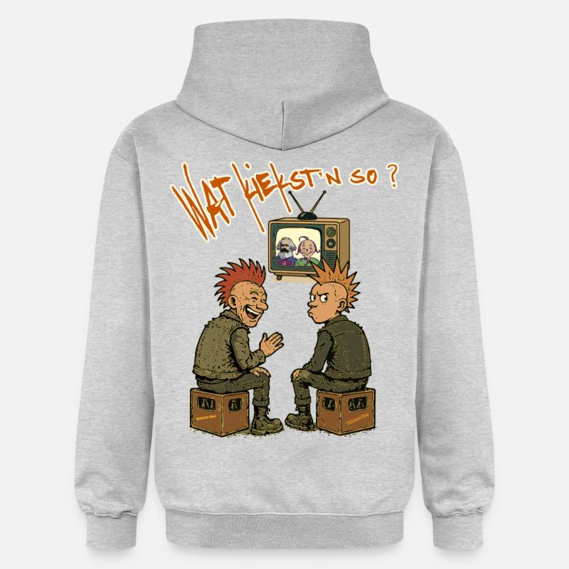 Marx & Moritz - Gildan Unisex Softstyle® Midweight Hoodie - Hellgrau meliert