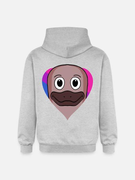 Bisexual Platypus Gift - Gildan Unisex Softstyle® Midweight Hoodie - light heather grey