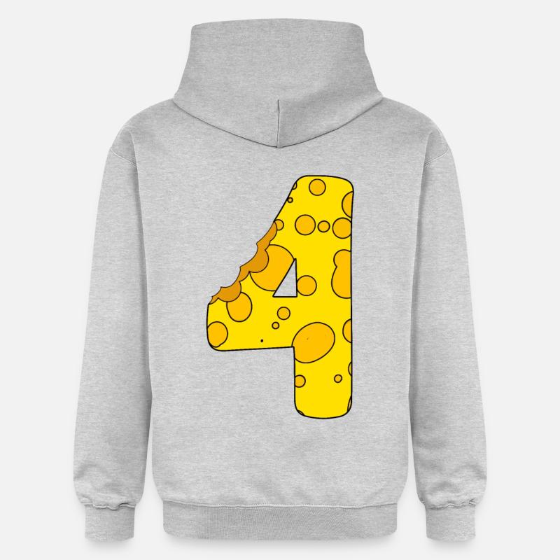 Fromage numéro 4 - Sweat à capuche Softstyle® Gildan Unisexe - gris clair chiné