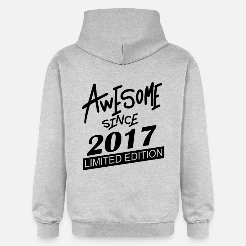 2017 - Millésime 2017 - Sweat à capuche Softstyle® Gildan Unisexe - gris clair chiné