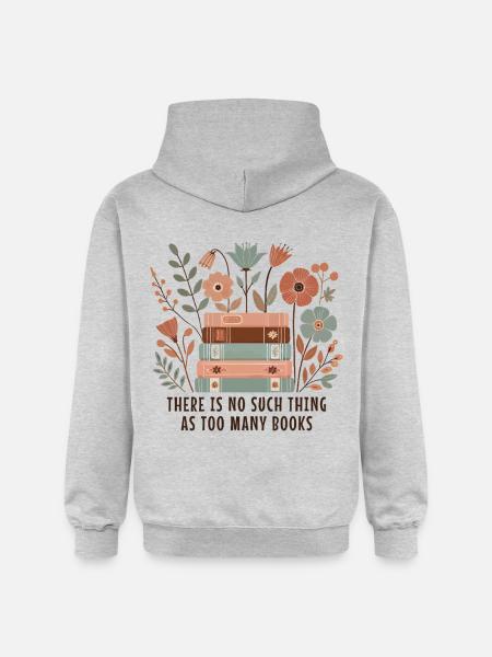 Boekenwurm Boekenwurm Boekenliefhebber Grappig Boek - Gildan uniseks Softstyle® Midweight hoodie - lichtgrijs gemêleerd