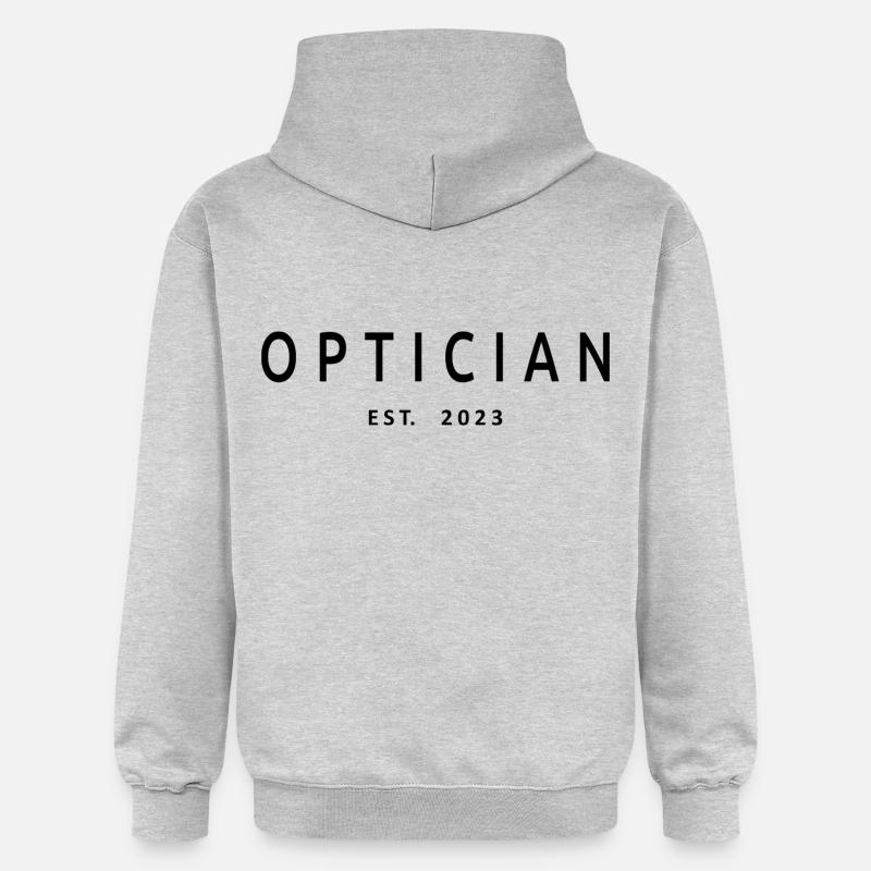2023 Examen optiker studentgåva - Gildan luvtröja unisex Softstyle® Midweight - ljusgråmelerad