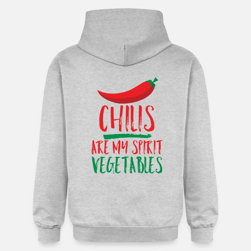 Chilli Proverbe - Sweat à capuche Softstyle® Gildan Unisexe - gris clair chiné