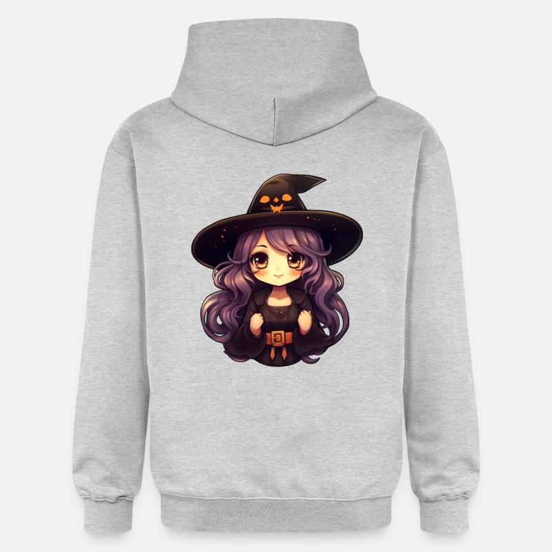 Sorcière comique - Sweat à capuche Softstyle® Gildan Unisexe - gris clair chiné