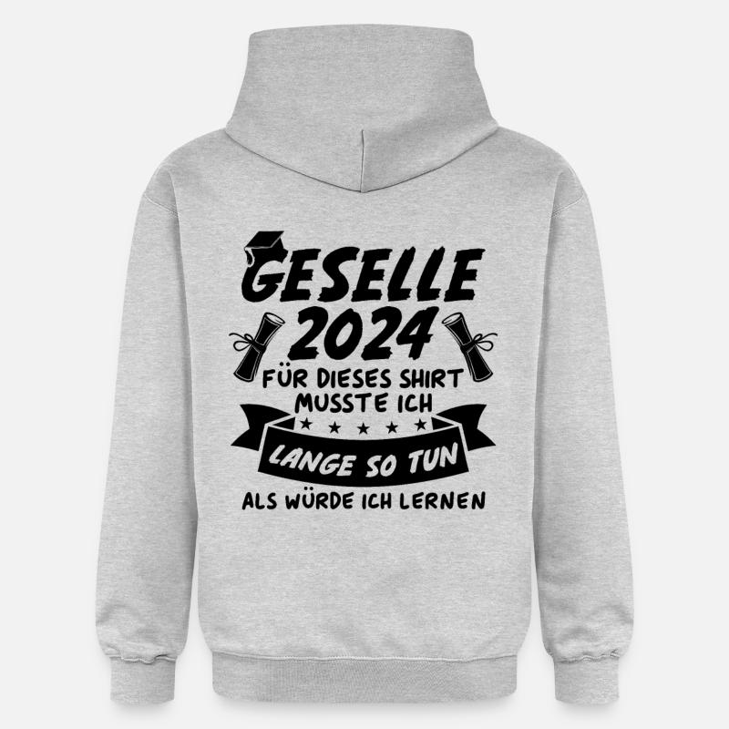 Compagnon 2024 - Sweat à capuche Softstyle® Gildan Unisexe - gris clair chiné