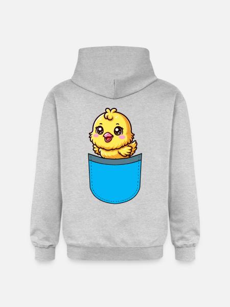 Chicks Easter Chicken - Gildan Unisex Softstyle® Midweight Hoodie - light heather grey